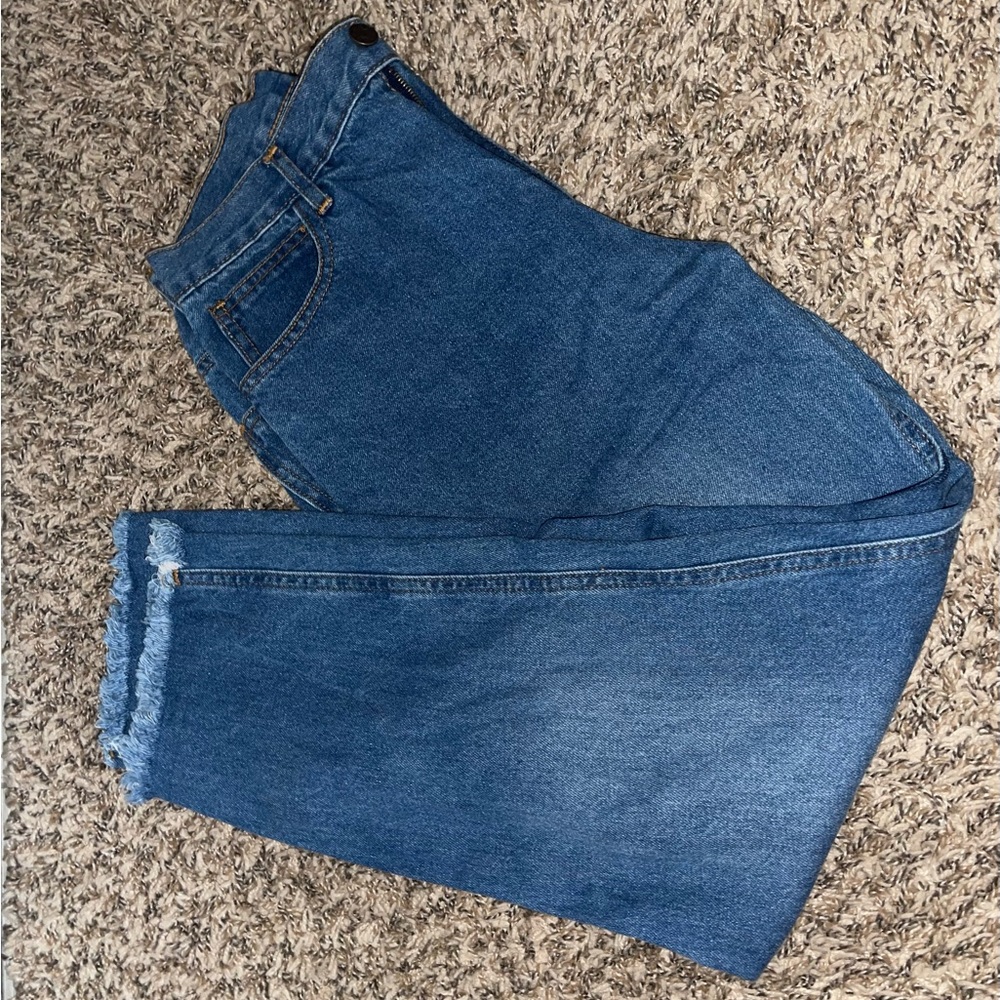 high waisted mom jeans